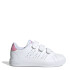 Championes Infantiles Adidas Advantage Base 2.0 Blanco - Rosado