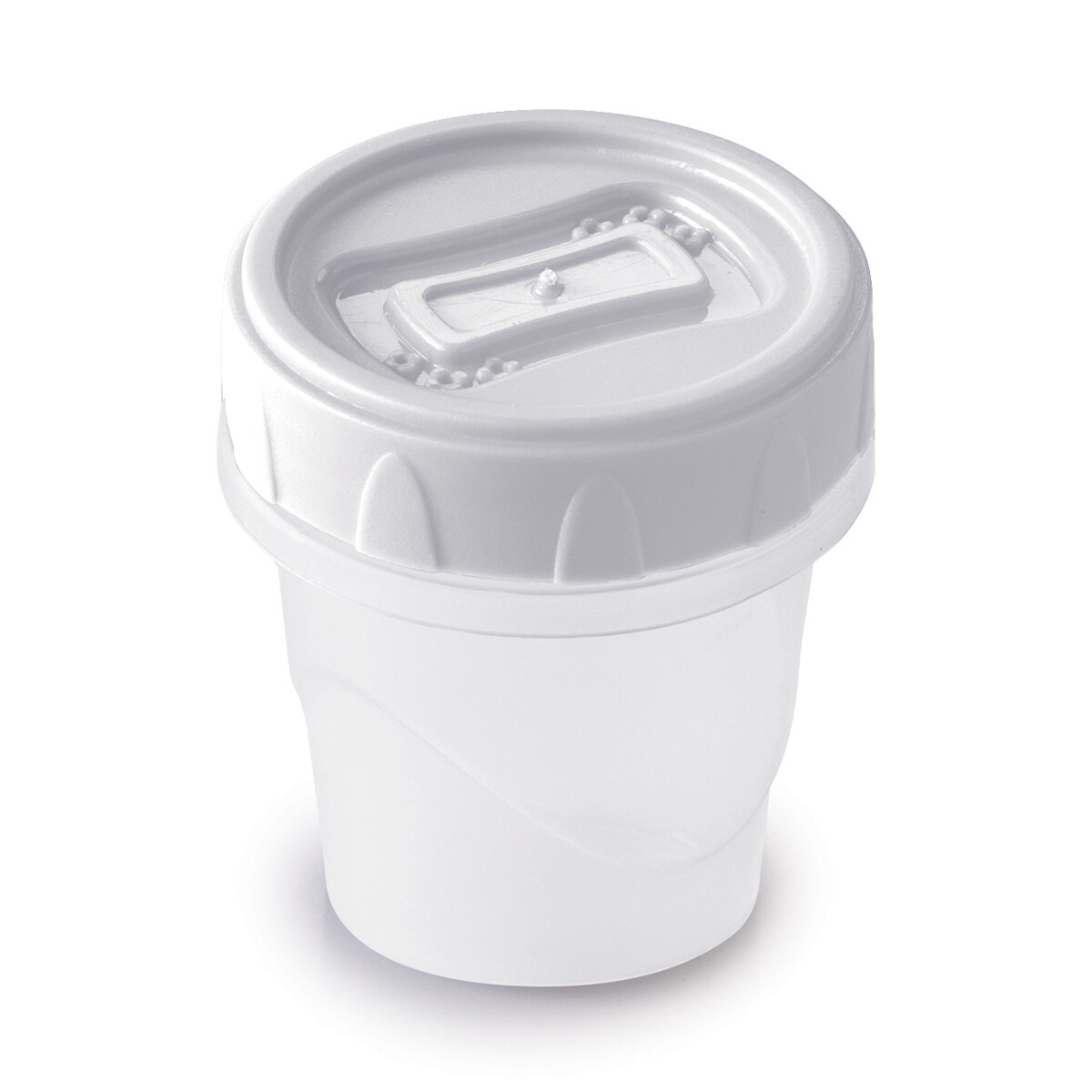 Recipiente Plástico Cilíndrico 65 ml - BLANCO 