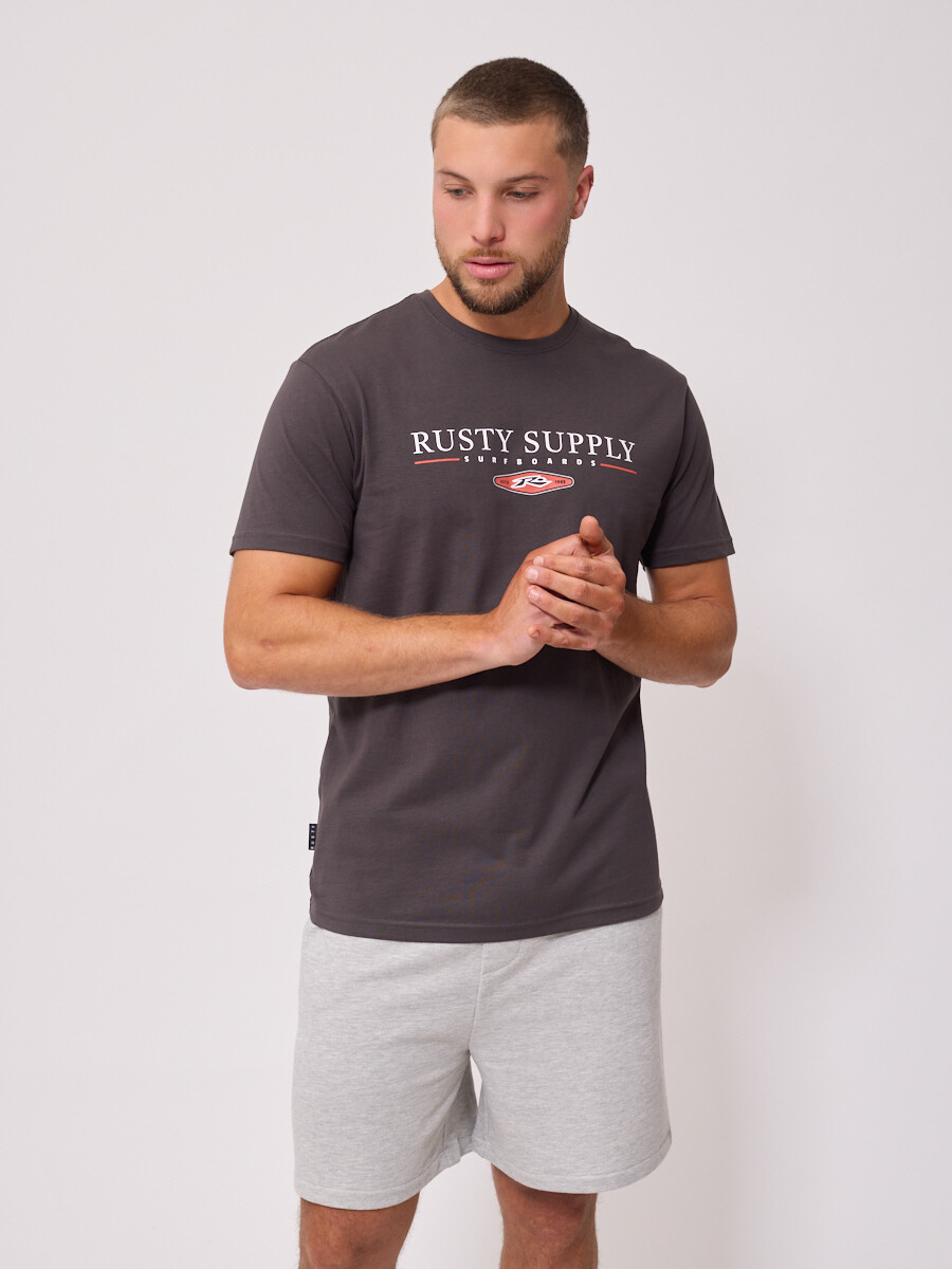 T-SHIRT KALIO RUSTY - Gris 