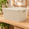 Caja simil ratán 7,5 lts BEIGE