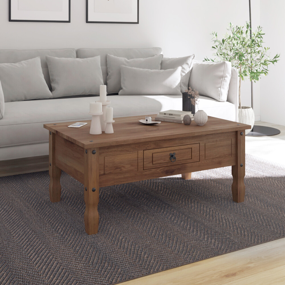 Mesa de Centro - Linea Mexicana - 100x60cm Nogal