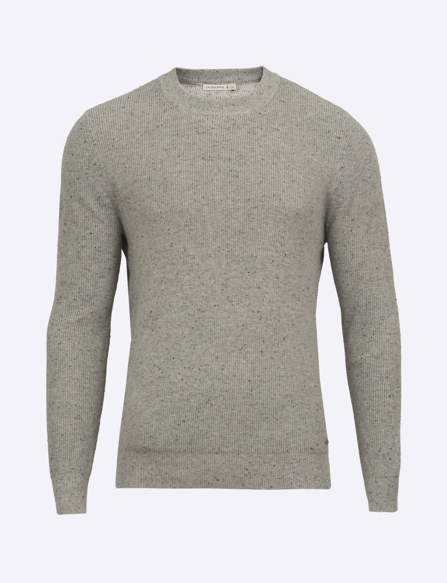 Sweater boutonne gris