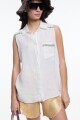 CAMISA SIN MANGAS Crudo