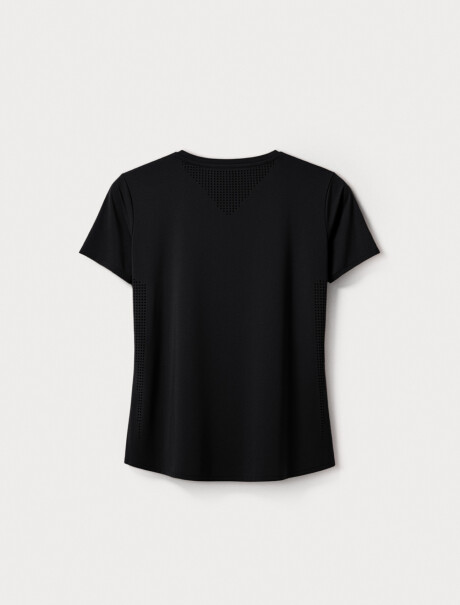 CAMISETA DEPORTIVA DE ALTO RENDIMIENTO NEGRO