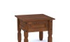 Mesa de living lateral - Linea mexicana Nogal