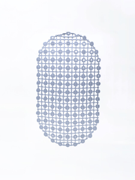 ALFOMBRA PARA BAÑO PLATEADO