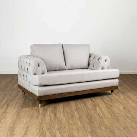 (CD) SOFA FLORENCIA CON CAPITONE 2C - CREMA 305540 Unica