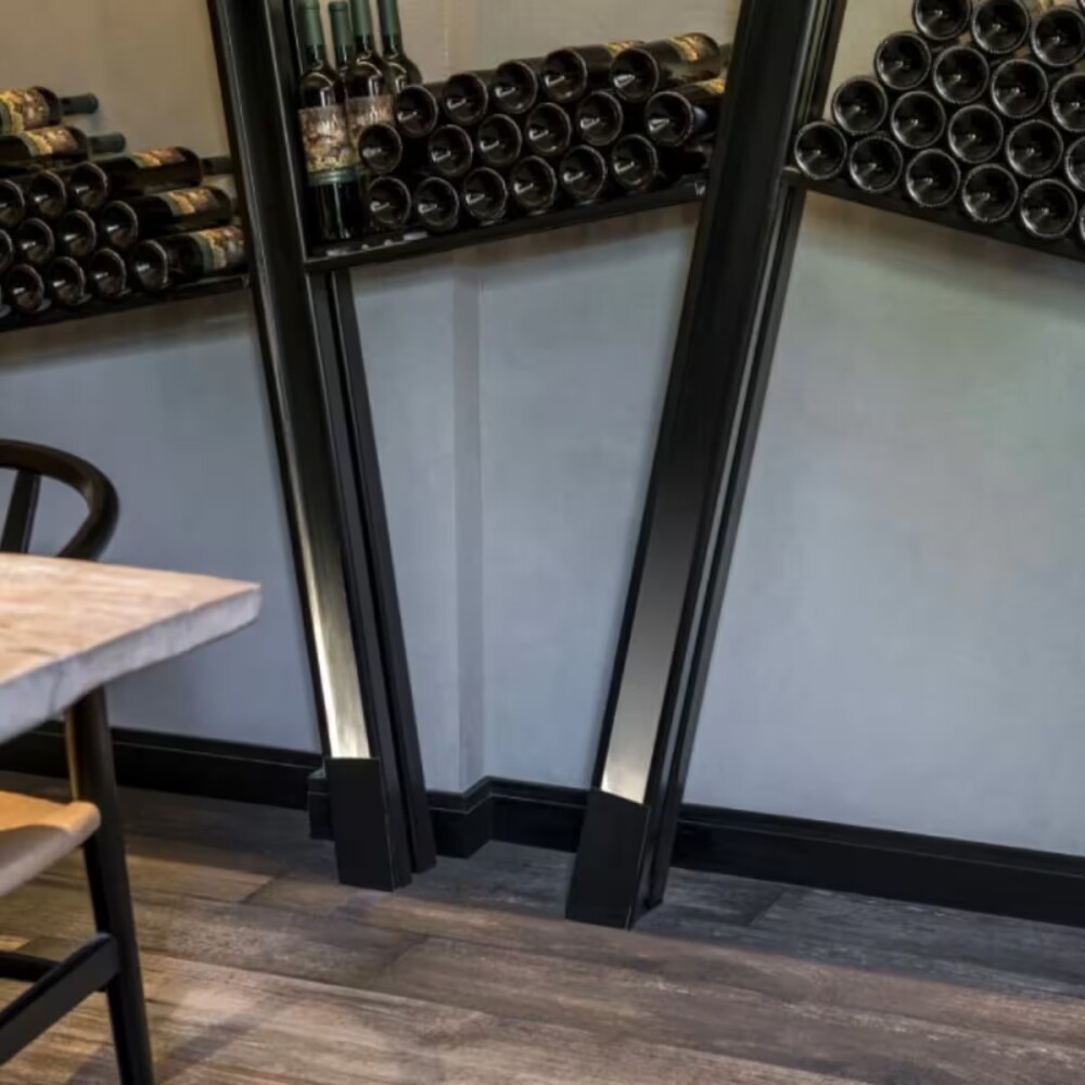 Zócalo Eps Extra Line 100x25x2500 mm Negro Mate Zócalo Eps Extra Line 100x25x2500 Mm Negro Mate