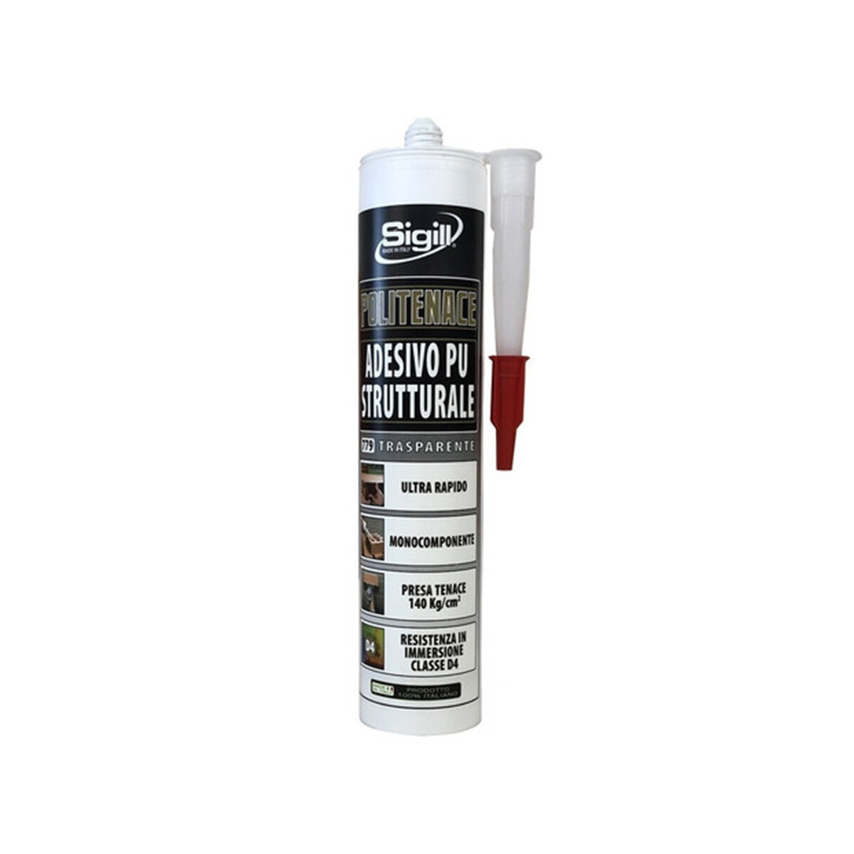 Adhesivo Estructural Transparente 290ml Politenace 779 Sigill 