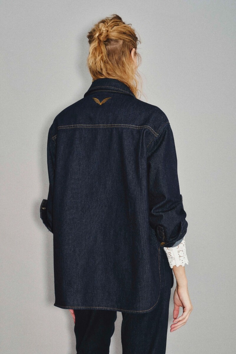 Camisa Harrow Denim Azul