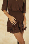 VESTIDO VALENTINA MINI BROWN VESTIDO VALENTINA MINI BROWN