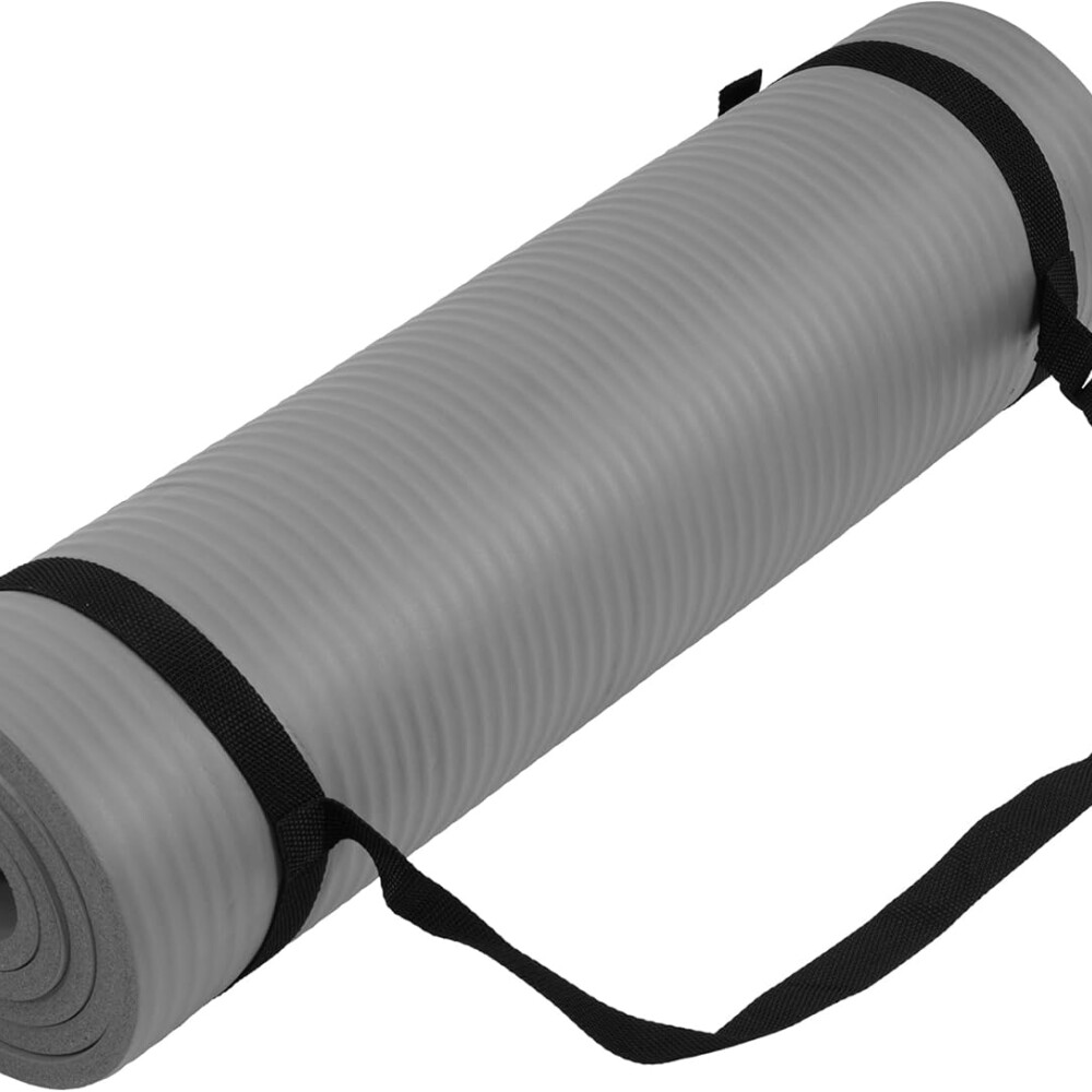 Colchoneta De Yoga Antideslizante 15mm gris