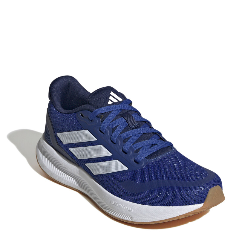 Championes Unisex Adidas Run Falcon 5 JRS Azul Francia - Blanco