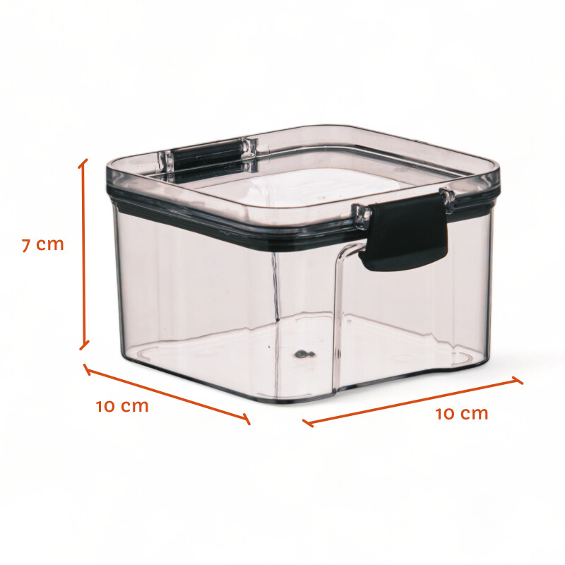 Contenedor Recipiente Hermético Organizador 460ml Sin Color