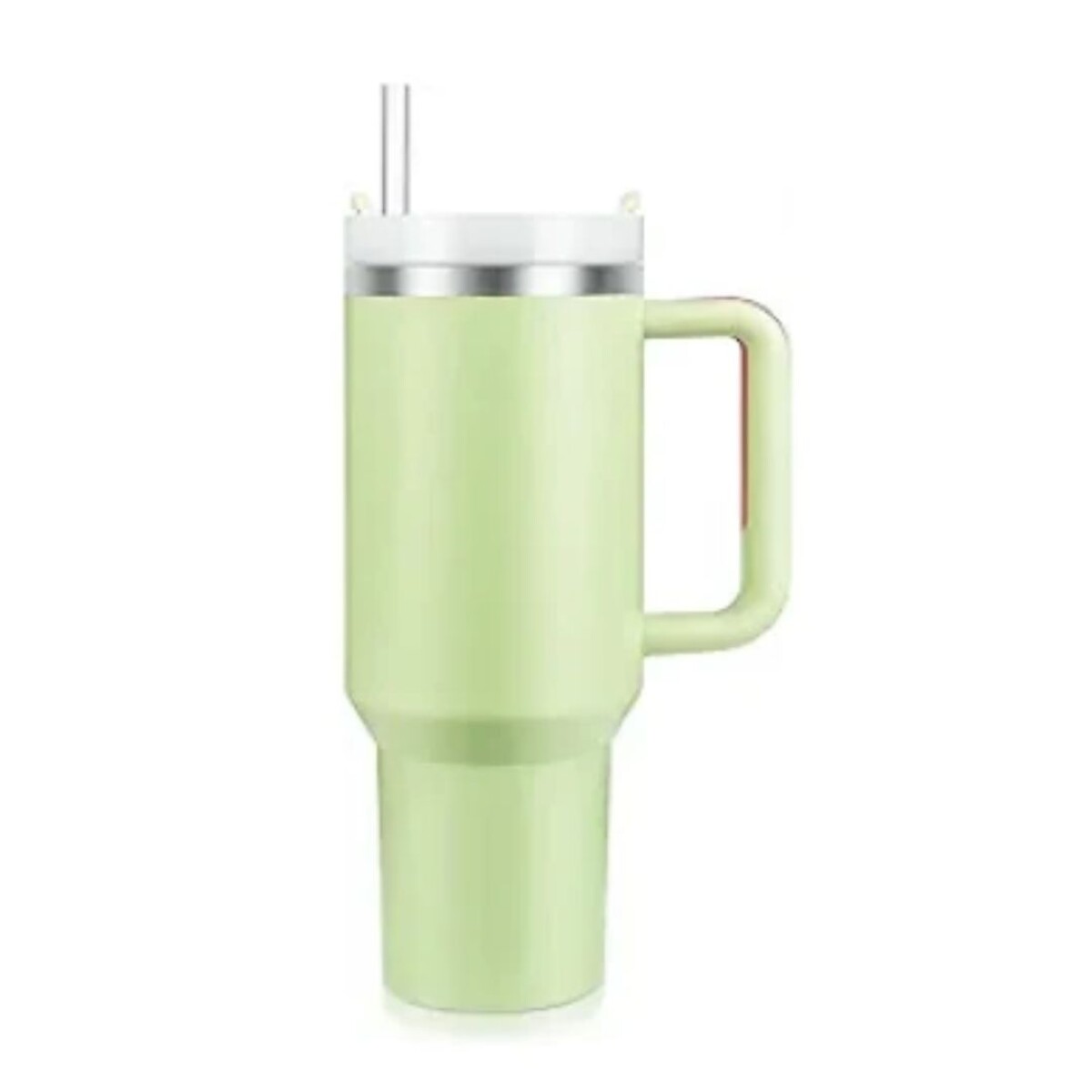 Vaso térmico de acero con asa Verde Claro - Vaso Térmico De Acero Con Asa Verde Claro 