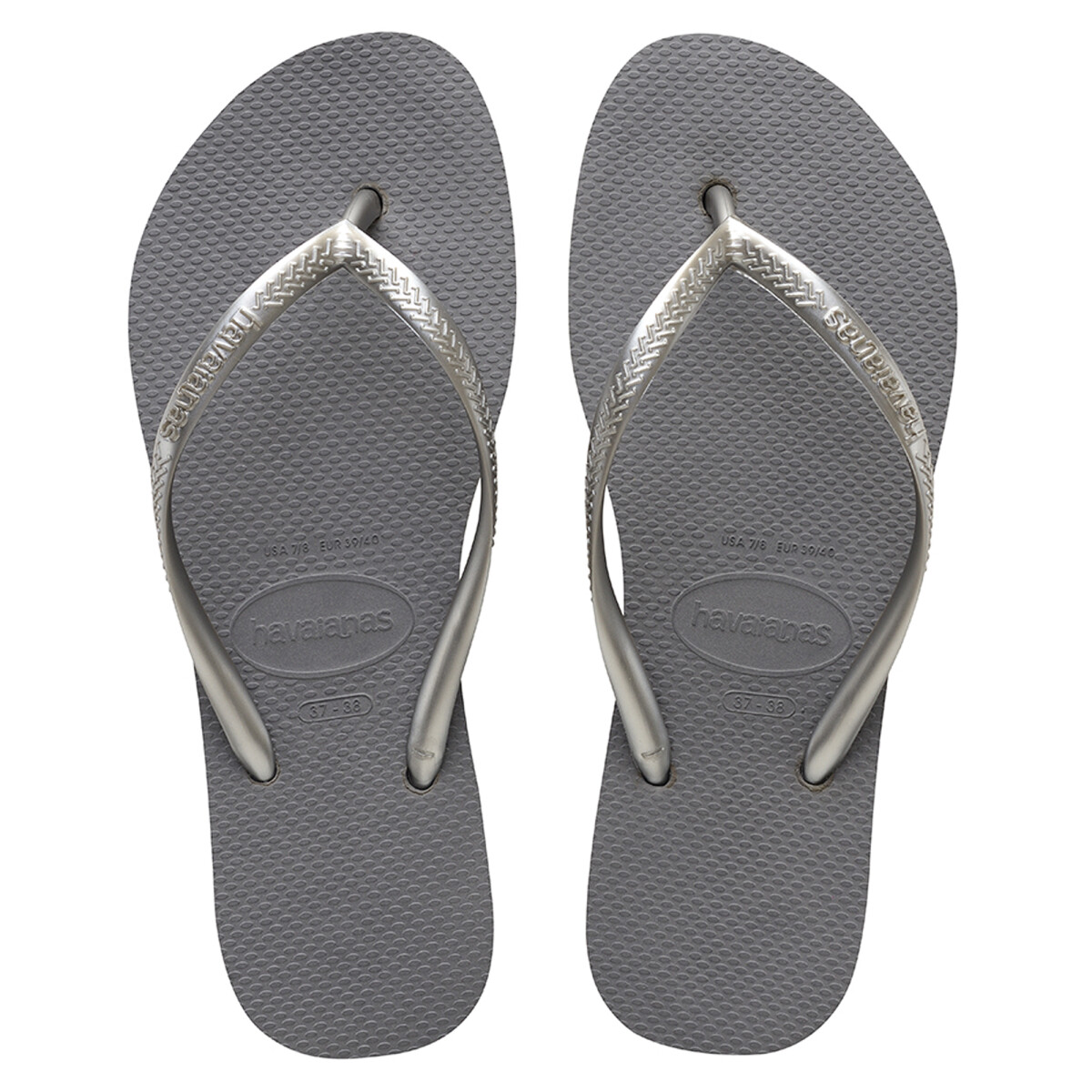 Ojota de Mujer Havaianas Slim - Gris Acero 