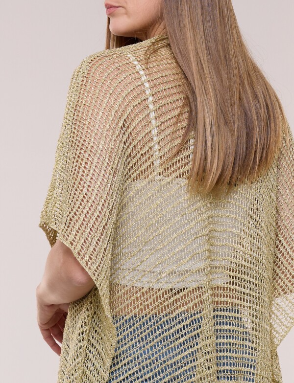 Poncho Calado Lurex DORADO