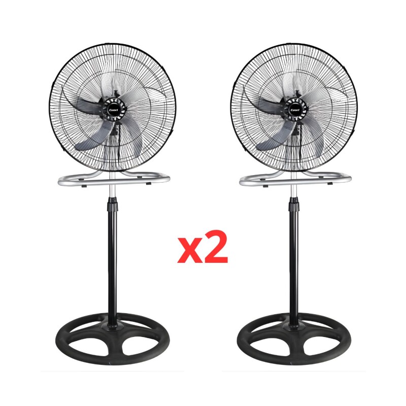 Pack 2 Ventiladores 3 En 1 Cuori Vento Con Aspas Metálicas Pack 2 Ventiladores 3 En 1 Cuori Vento Con Aspas Metálicas