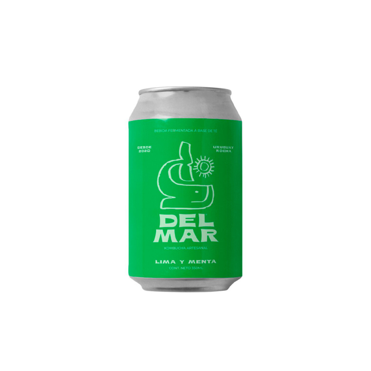 Kombucha lima y menta Del Mar 350ml 