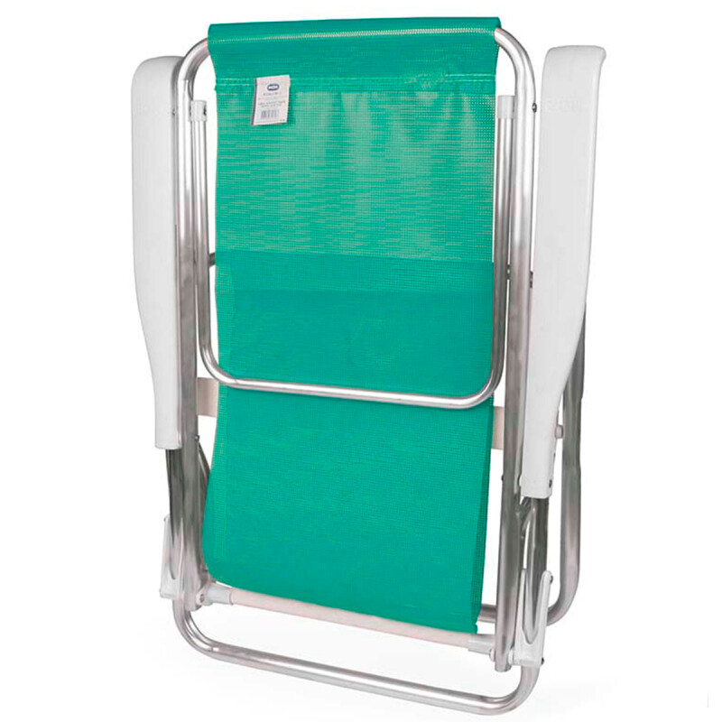 Silla Reclinable 8 Pos. Alum. Sannet VERDE