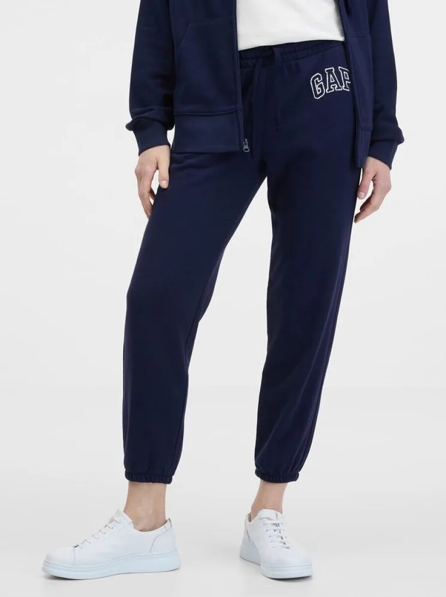 Pantalón Deportivo Sin Felpa Logo Gap Mujer - Navy Uniform 