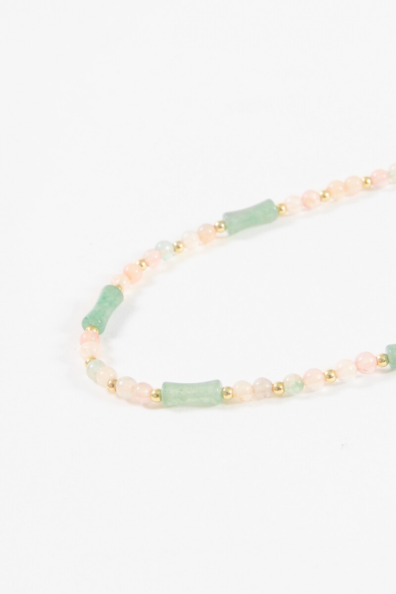 Collar piedra natural fino multicolor