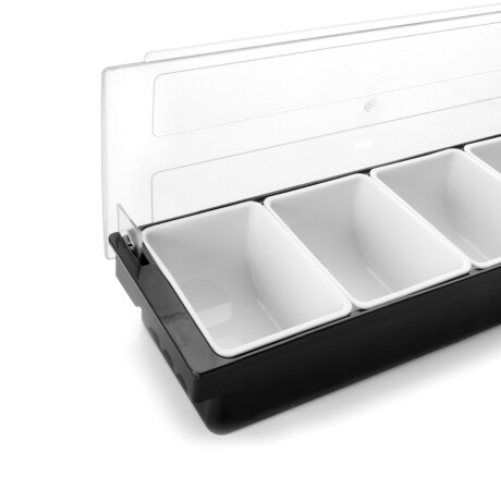 Contenedor Organizador de Alimentos con Tapa x4 de Plástico Contenedor Organizador de Alimentos con Tapa x4 de Plástico
