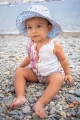 BABY LINEN TANK ONESIE Jelly White