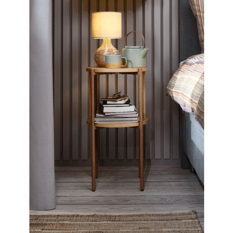 Lampara Mesa Helmer Ø17Xa32Cm Natural