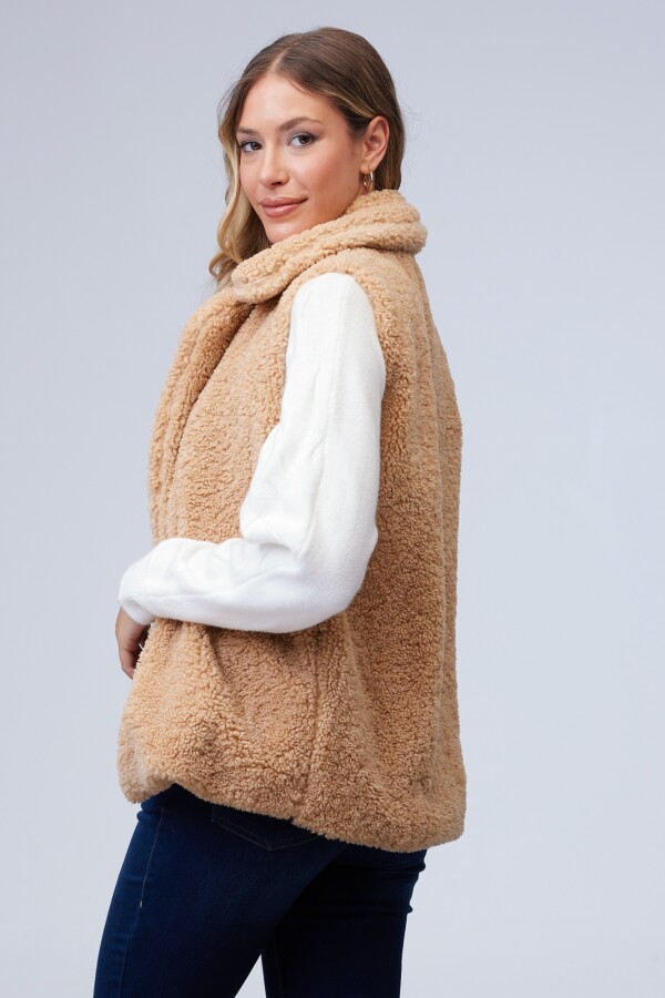 Chaleco Sherpa BEIGE