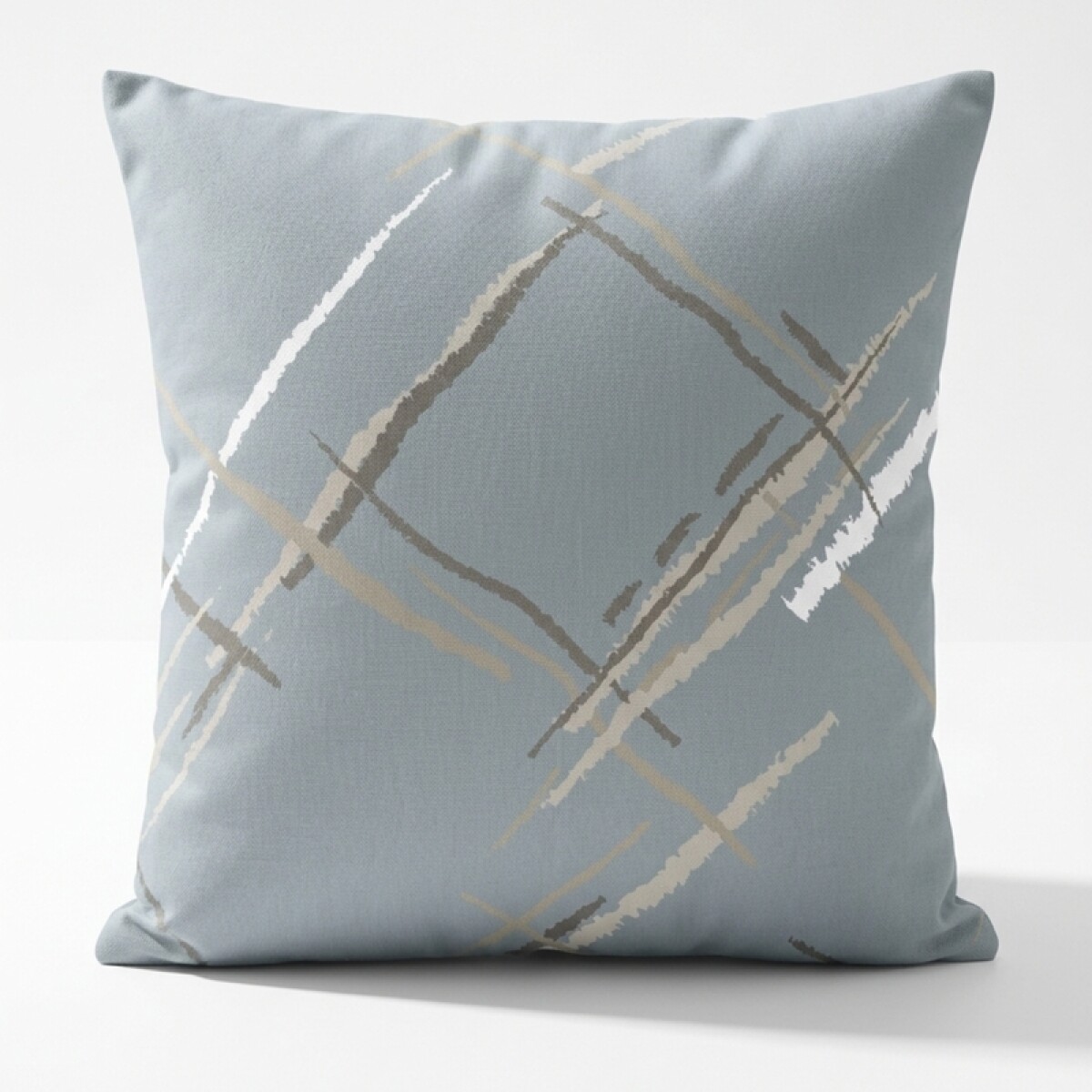 Almohadón Decorativo 45x45 cm - Celeste Nieve - Cojín Suave para Cama y Living 