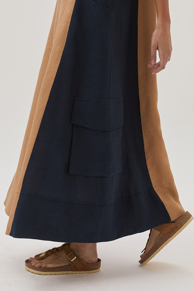 Vestido Safari Camel