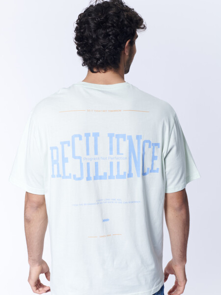 Remera oversize Resilience Verde Agua