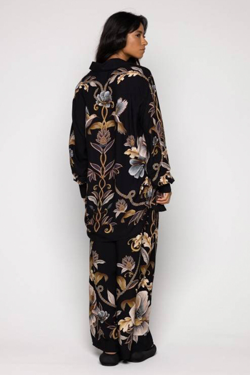 PANT JARDIN REAL Negro