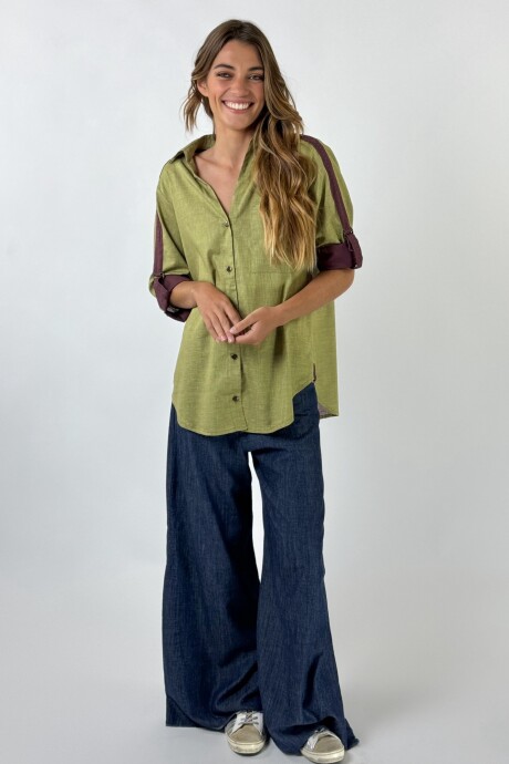 CAMISA BELLINI ALGODON Verde