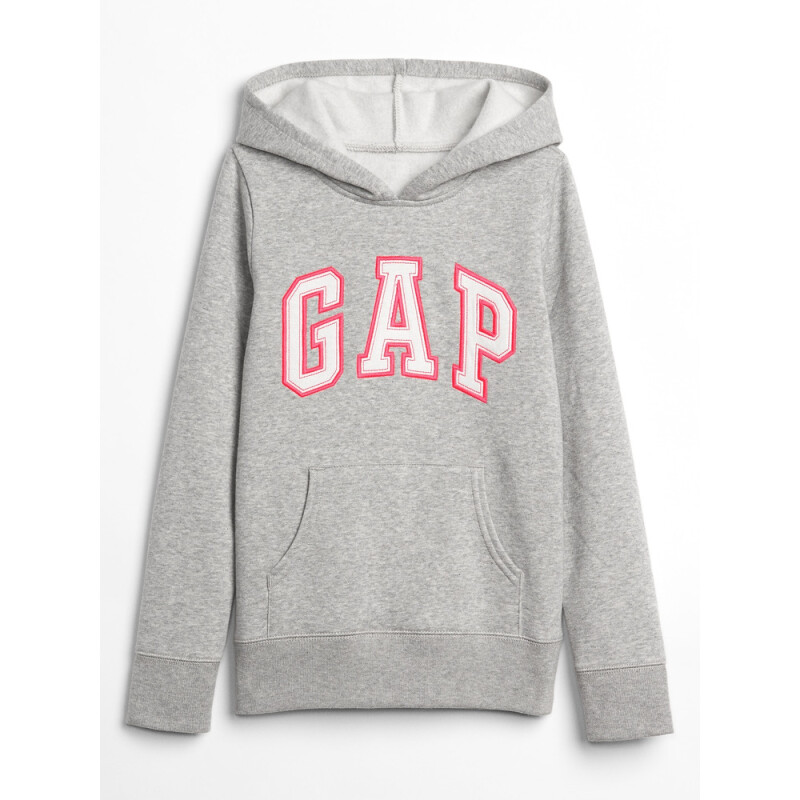 GAP LOGO HOOD LIGHT HEATHER GREY B10