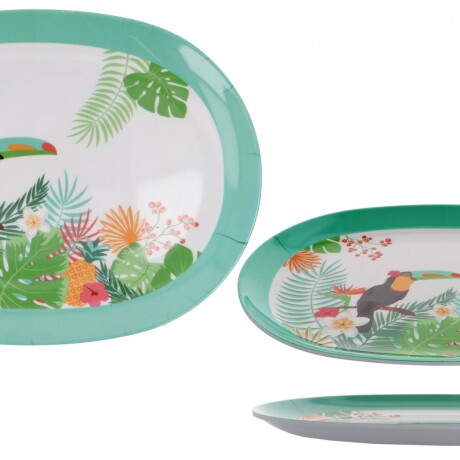 Plato de melamina Oval Linea Tucan Plato de melamina Oval Linea Tucan