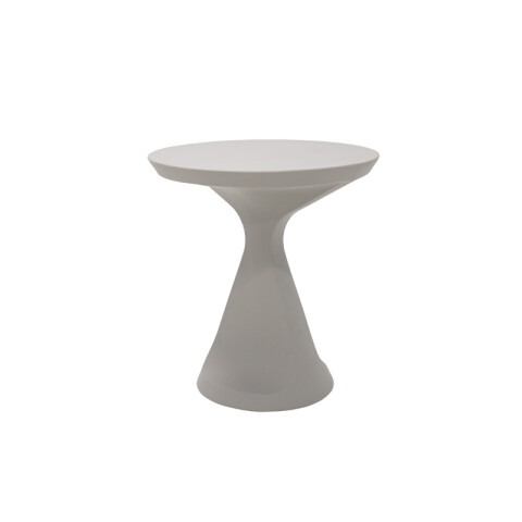 Mesa redonda simil cemento con pie cónico "SALUT" -TRAMONTINA TD0862