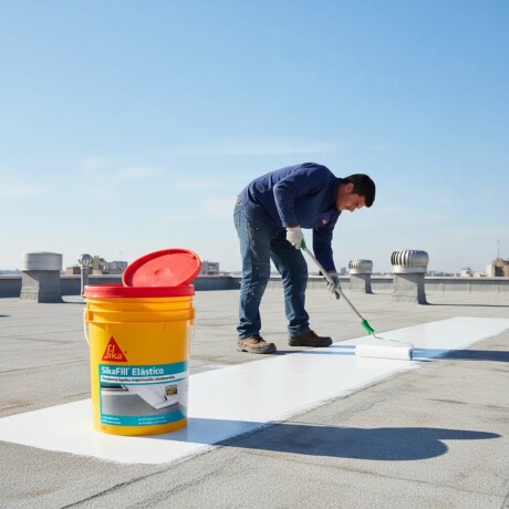 Membrana líquida impermeabilizante antihongos Sika SikaFill Elástico 20 Kg Membrana líquida impermeabilizante antihongos Sika SikaFill Elástico 20 Kg