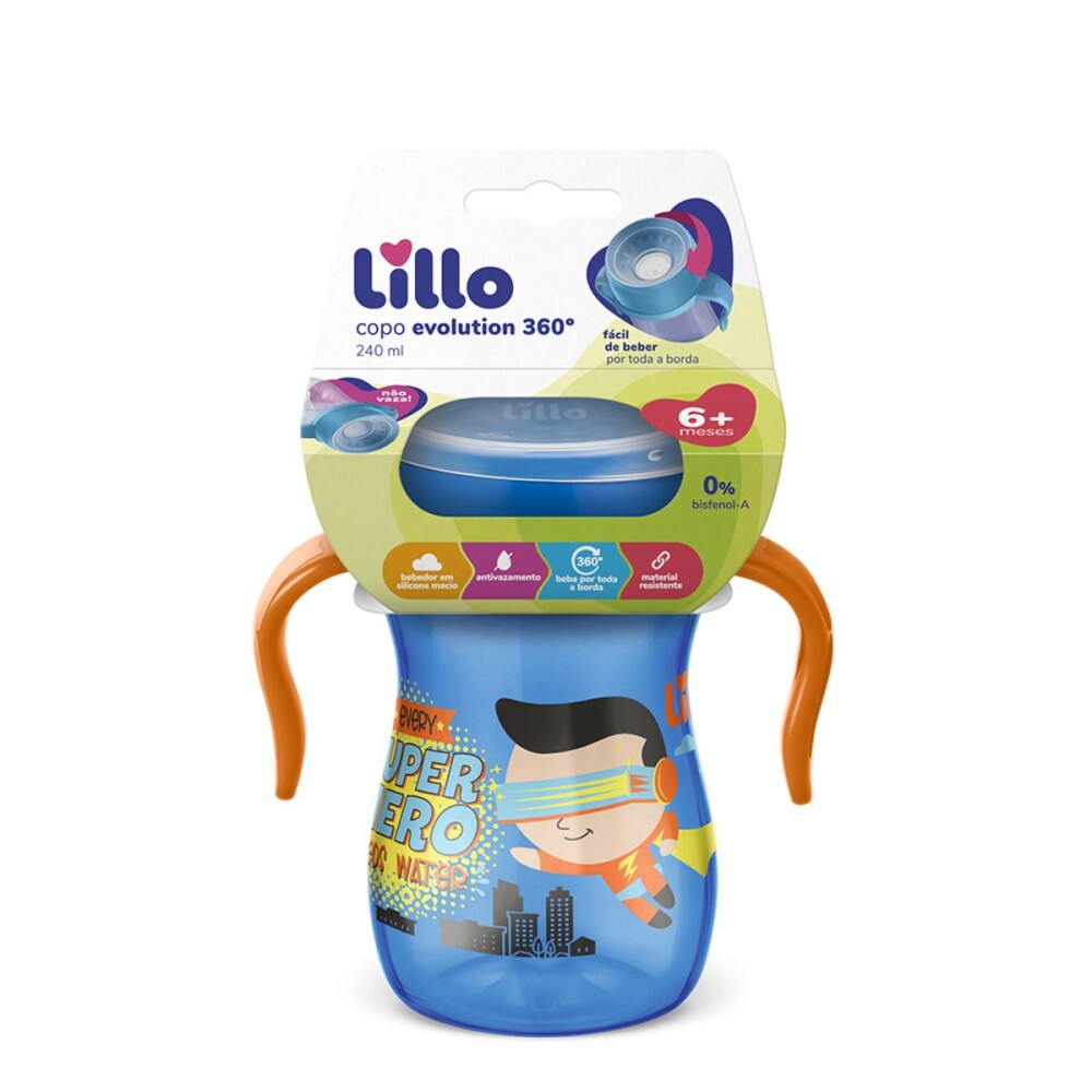 LILLO VASO SIL SUPER EV 360° NIÑO 240 ML única