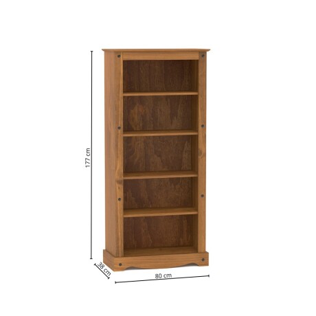 Biblioteca 5 Estantes Línea Naturale Roble