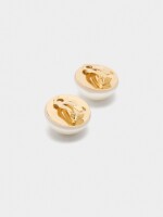 Pendientes De Perla blanco