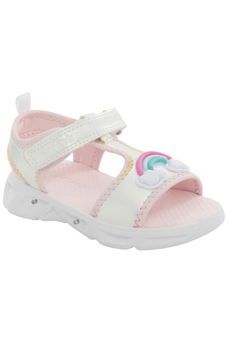 Sandalias jani con luces y velcro, diseño arcoíris Sandalias jani con luces y velcro, diseño arcoíris