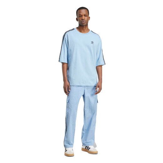 Remera Adidas 3-Stripes Tee Over - Celeste Remera Adidas 3-Stripes Tee Over - Celeste