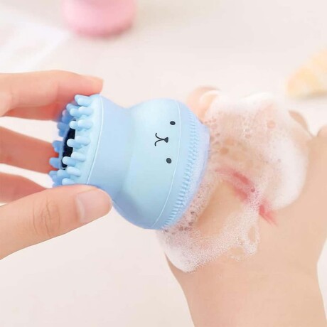 Set de limpieza Cuidado facial 3 piezas Maquillaje Celeste