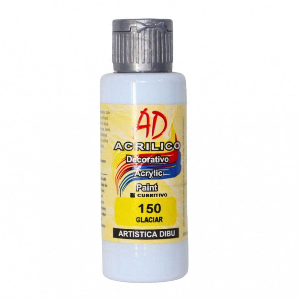 PINTURA ACRILICA ARTISTICA DIBU 60 ML. DIFERENTES COLORES COLOR GLACIAR 150