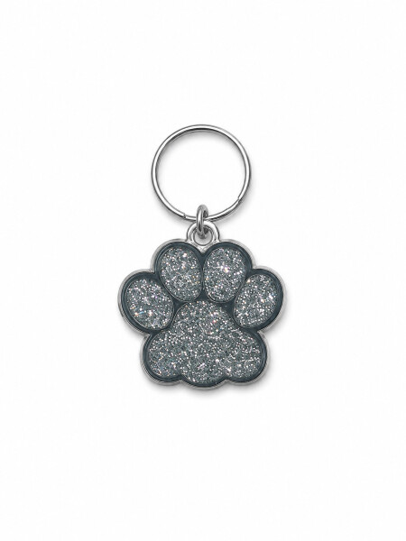 DIJE HUELLA GLITTER PLATEADO