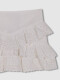 Falda De Openwork Con Volantes Blanco
