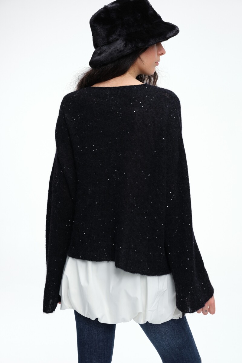 SWEATER LENTEJUELAS Negro