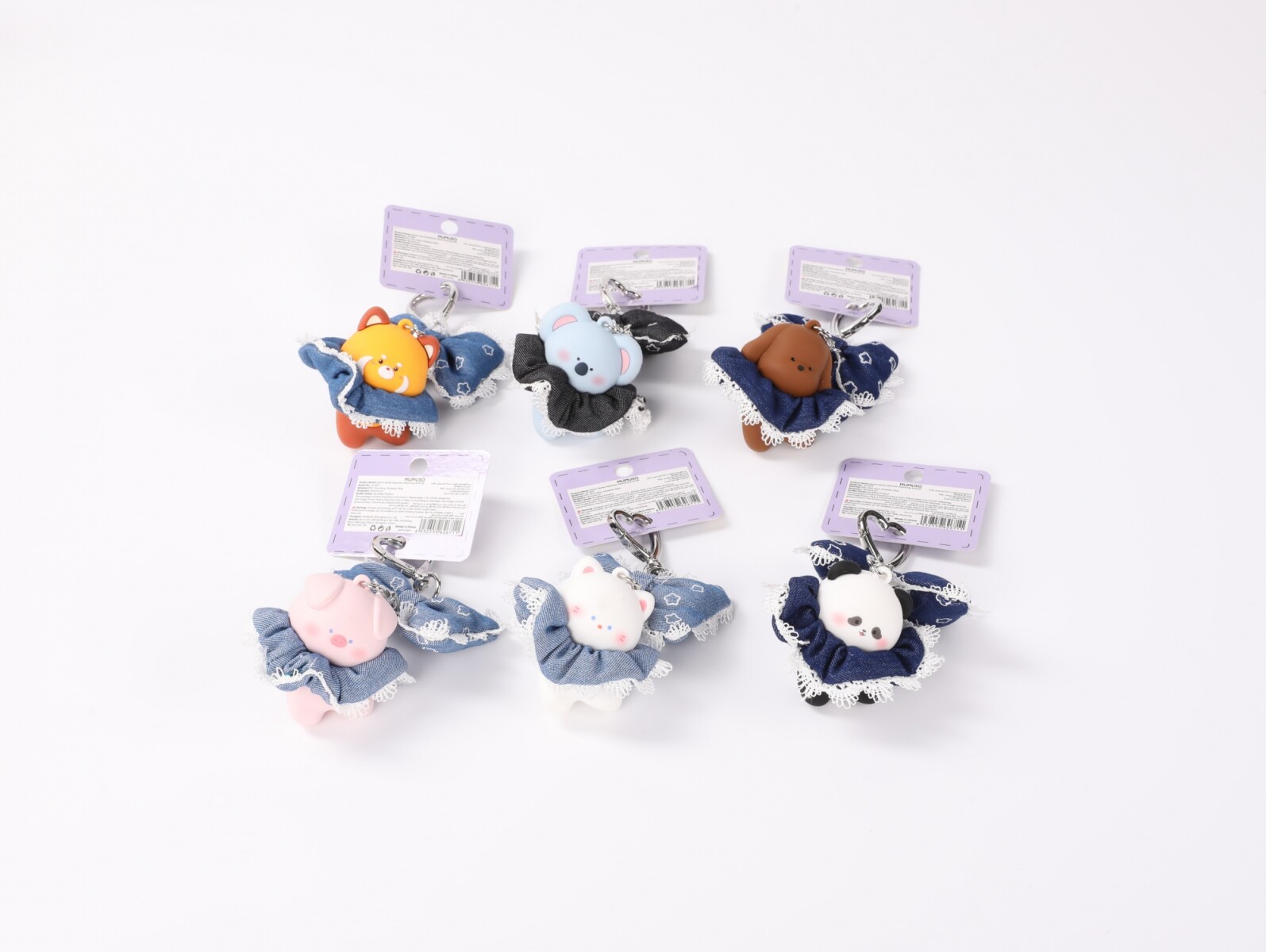 LLAVERO DENIM (ANIMAL BAILARÍN) 